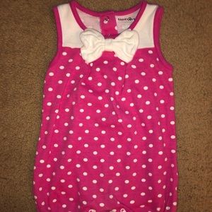 Baby Girl’s Pink and White, Casual romper